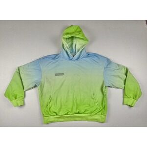 PANGAIA Organic Cotton Gradient Horizon Hoodie Blue Green Ombre Size L